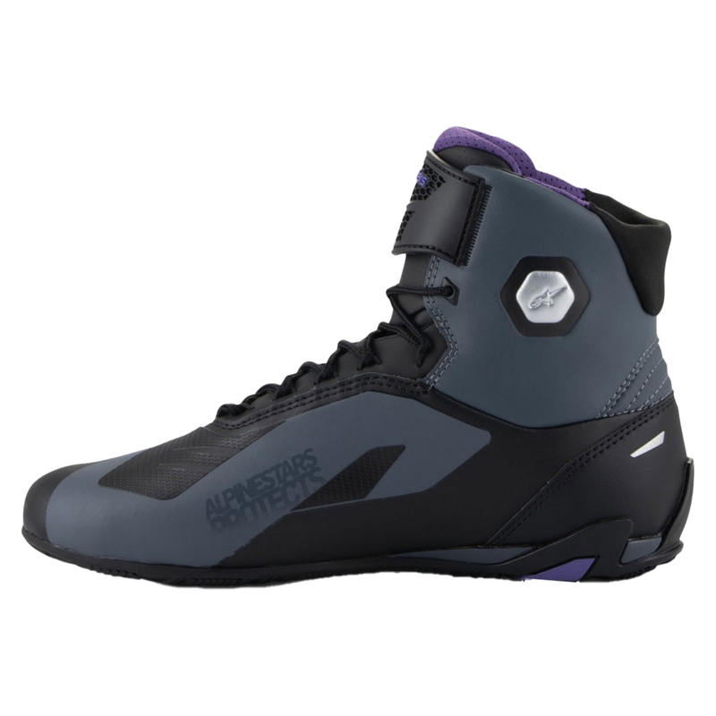 Dámské boty na motorku Alpinestars Stella Faster-4 černo-šedo-fialové