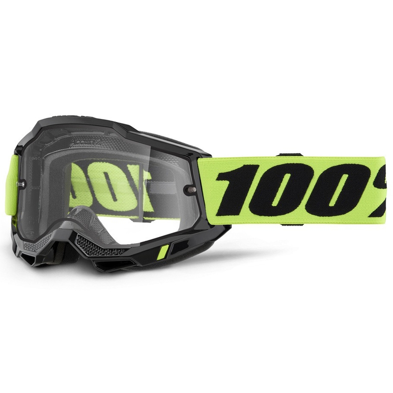 Motokrosové brýle 100% ACCURI 2 Enduro žluté s dvojitým čirým plexi