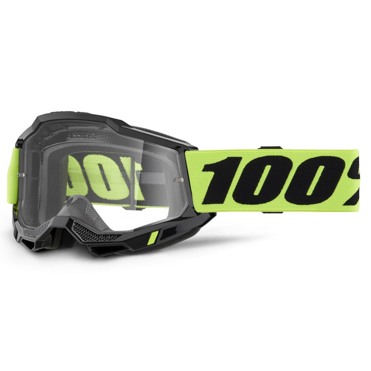 Dětské motokrosové brýle 100% ACCURI 2 USA žluté s čirým plexi