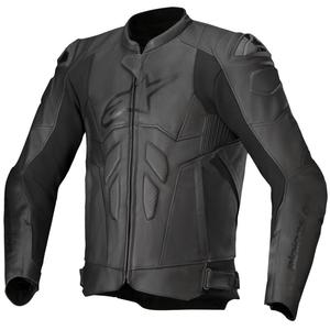 Kožená bunda na motorku Alpinestars Dusk černá