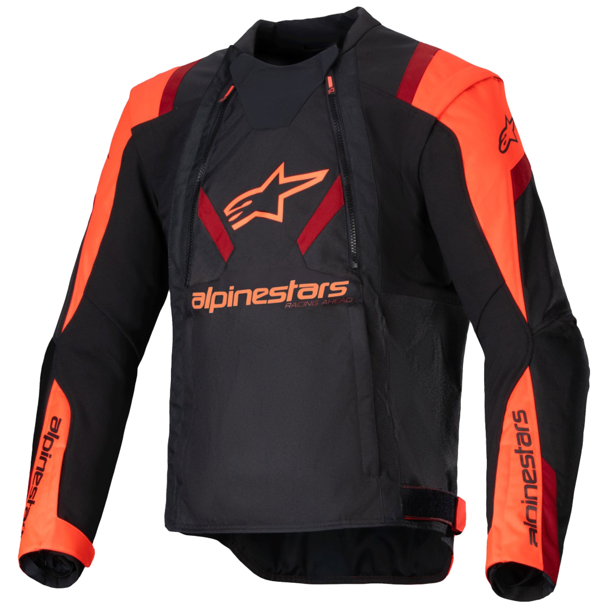 Bunda na motorku Alpinestars T-Stunt Air černo-fluo červeno-červená Velikost: S