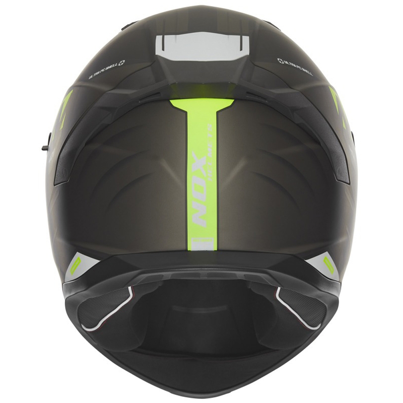 Integrální helma na motorku NOX N401 Crower matná černo-fluo žlutá