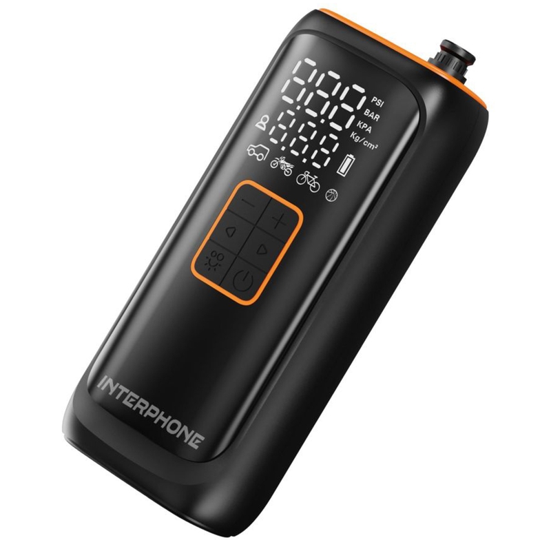Chytrý AKU kompresor Interphone černý