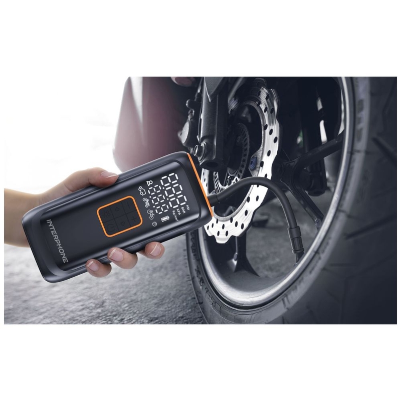 Chytrý AKU kompresor Interphone černý