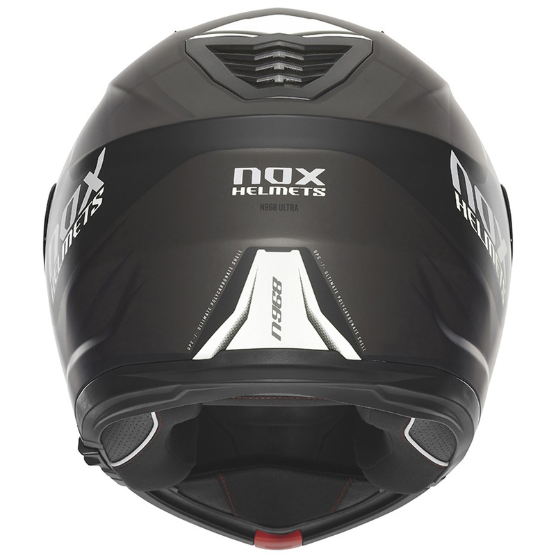 Vyklápěcí helma na motorku NOX N968 Ultra matná černo-bílá