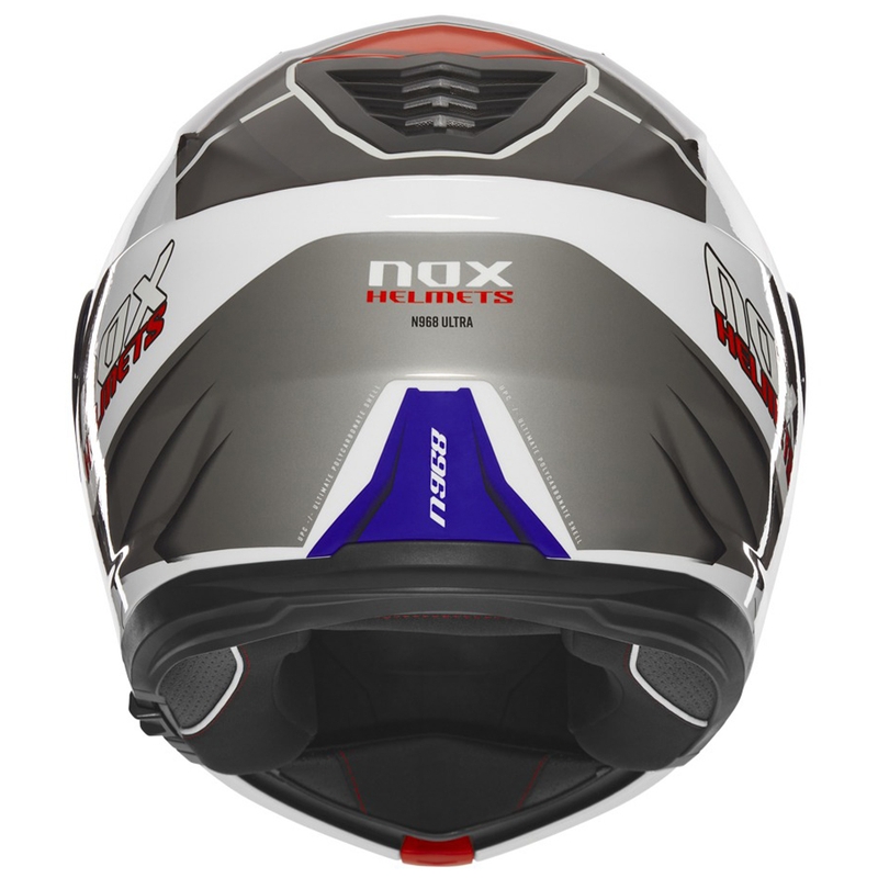 Vyklápěcí helma na motorku NOX N968 Ultra bílo-šedá