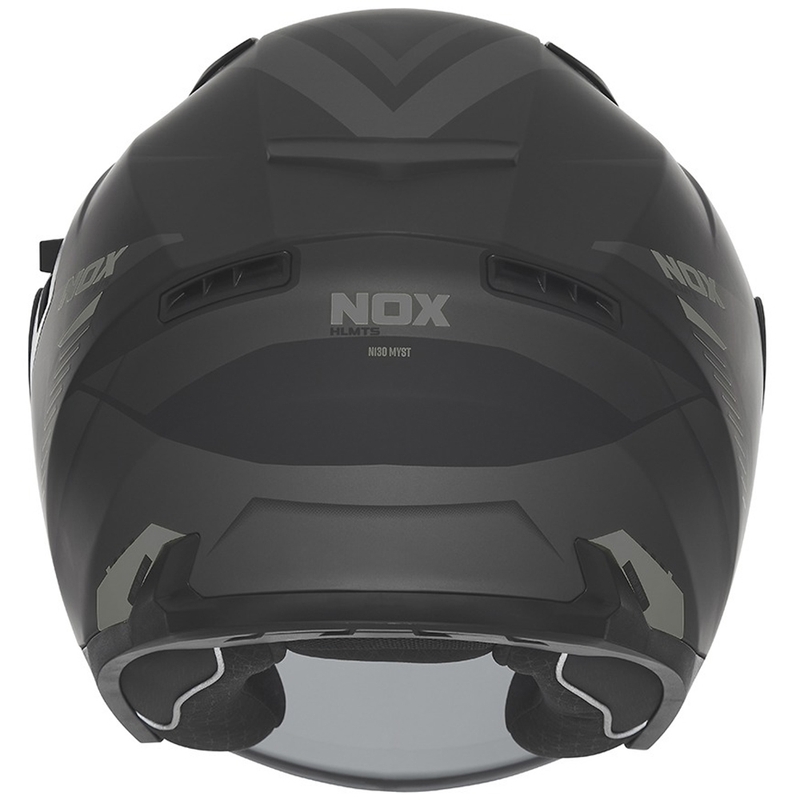 Otevřená helma na motorku NOX N130 Myst matná černo-stříbrná