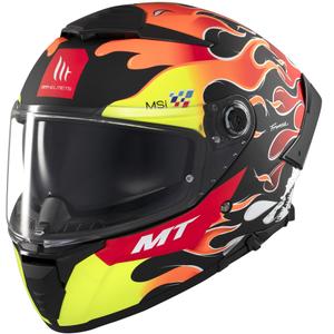Integrální helma na motorku MT Thunder 4 SV Yamanaka matná černo-červená