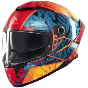 Integrální helma na motorku MT Thunder 4 SV Rainforest modro-oranžová