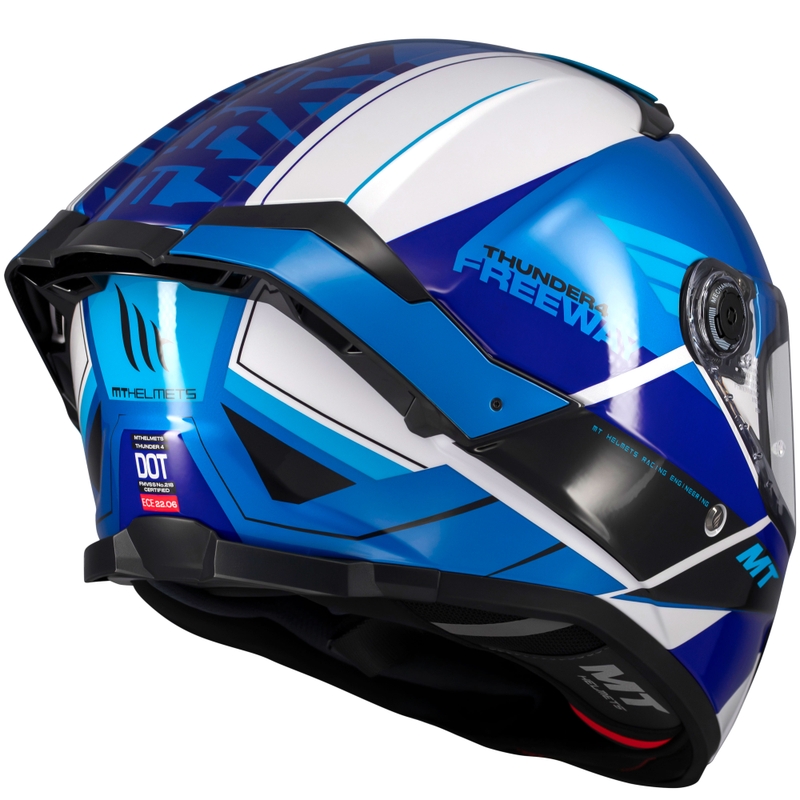Integrální helma na motorku MT Thunder 4 SV Freeway modro-šedo-černá