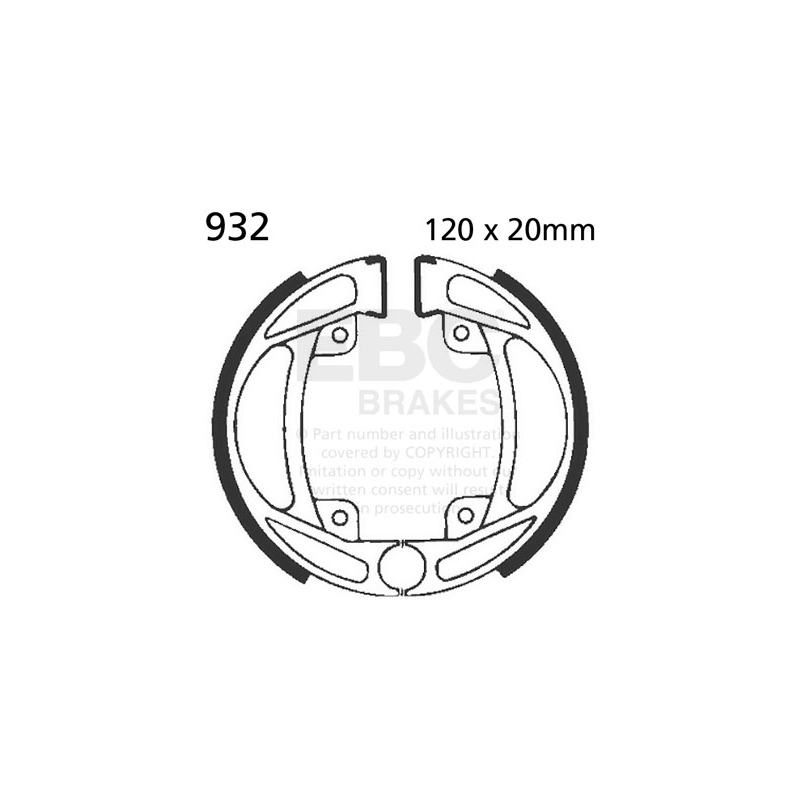 Sada brzdových čelistí EBC