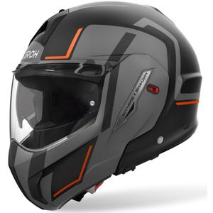 Překlápěcí helma na motorku Airoh Mathisse 2 Genius matná oranžová