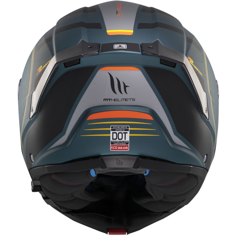 Výklopná helma na motorku MT Atom 2 SV Destiny matná zeleno-černá