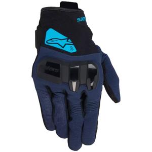 Rukavice na motorku Alpinestars Chrome V2 černo-modro-světle modré