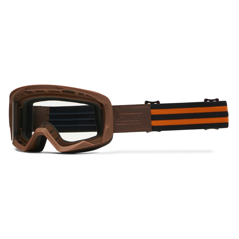 Motokrosové brýle iMX Endurance Rust hnědo-oranžové s oranžovým plexi