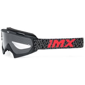 Motokrosové brýle iMX Mud černo-šedo-červené s čirým plexi