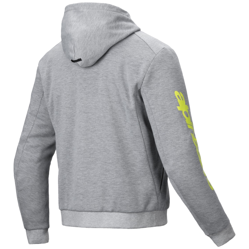 Mikina na motorku Alpinestars Chrome V2 Sport šedo-žlutá