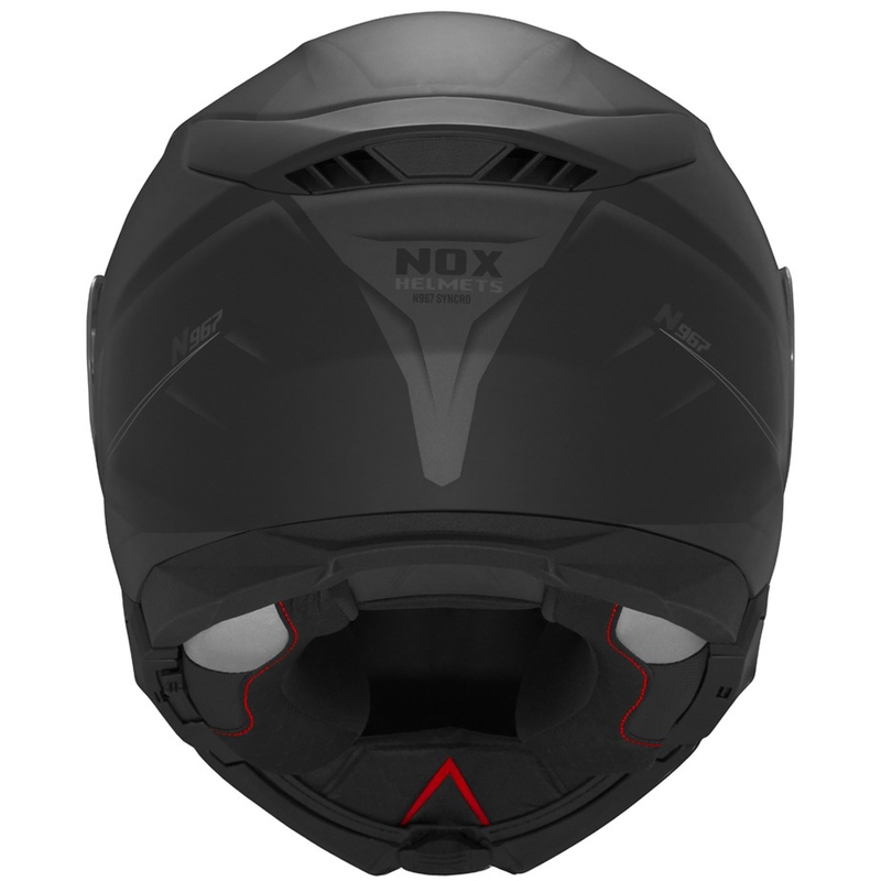 Vyklápěcí helma na motorku NOX N967 Synchro matná černo-šedá