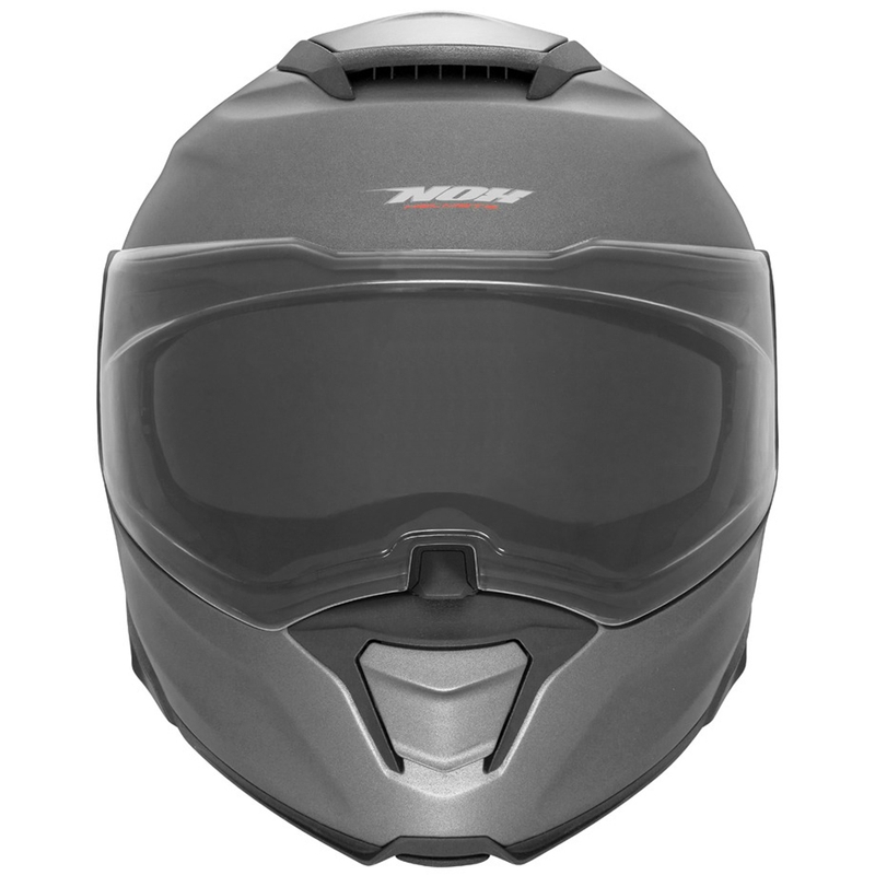 Vyklápěcí helma na motorku NOX N967 titanová