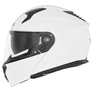 Vyklápěcí helma na motorku NOX N968 perleťově bílá