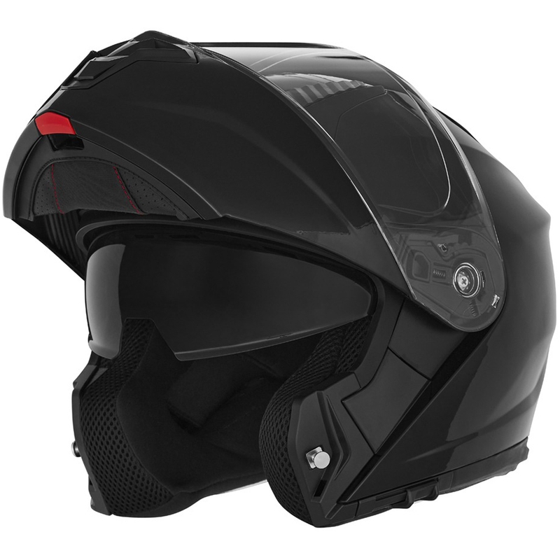 Vyklápěcí helma na motorku NOX N968 lesklá černá