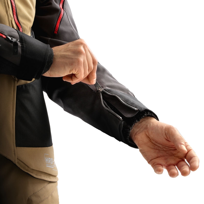 Bunda na motorku Rebelhorn Hardy 3.0 béžovo-šedo-červená