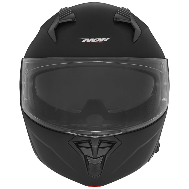 Vyklápěcí helma na motorku NOX N968 matná černá