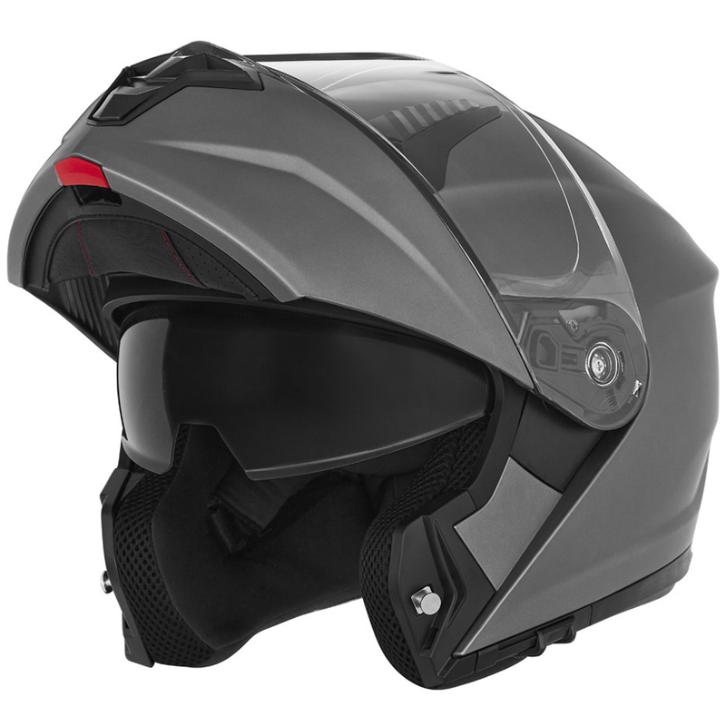 Vyklápěcí helma na motorku NOX N968 titanová