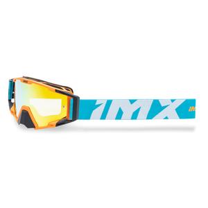Motokrosové brýle iMX Sand oranžovo-modro-bílé s iridiovým plexi