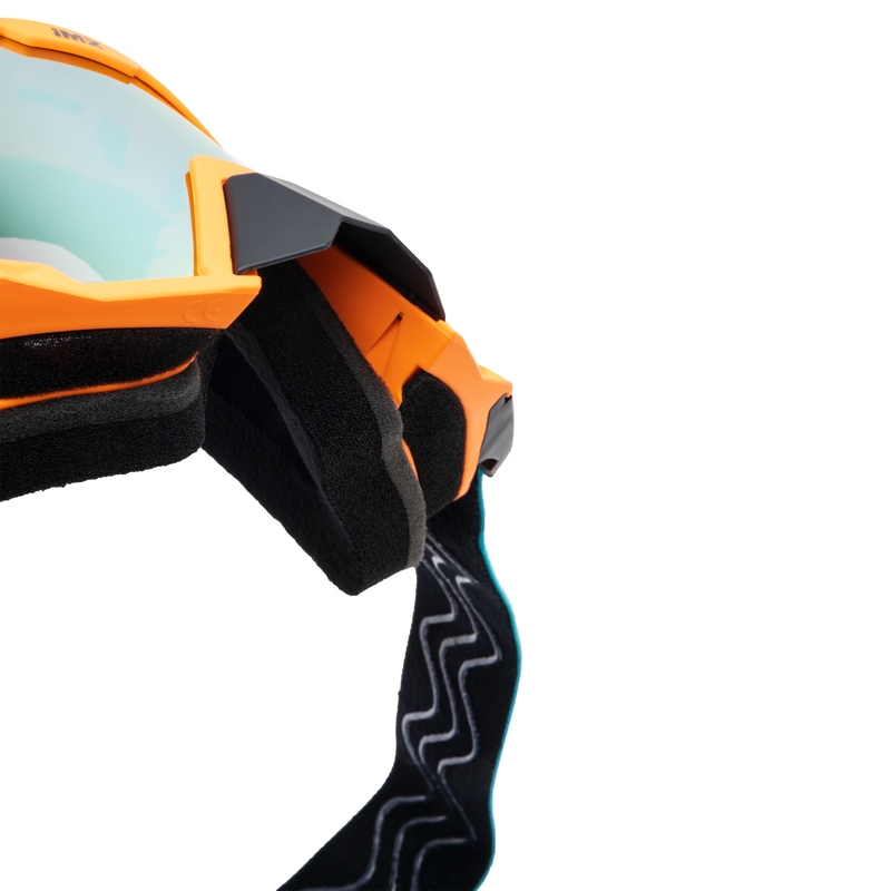 Motokrosové brýle iMX Sand oranžovo-modro-bílé s iridiovým plexi