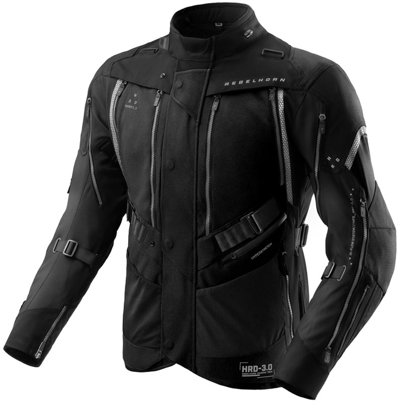 Bunda na motorku Rebelhorn Hardy 3.0 černá Velikost: 7XL
