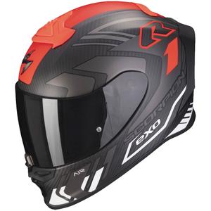 Integrální přilba Scorpion EXO-R1 EVO Carbon Air Supra černo-stříbrno-červená