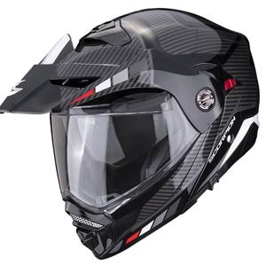 Přilba na motorku SCORPION ADX-2 CAMINO černo-stříbrno-červená výprodej