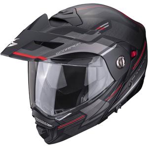 Přilba na motorku SCORPION ADX-2 CARRERA matná černo-červená