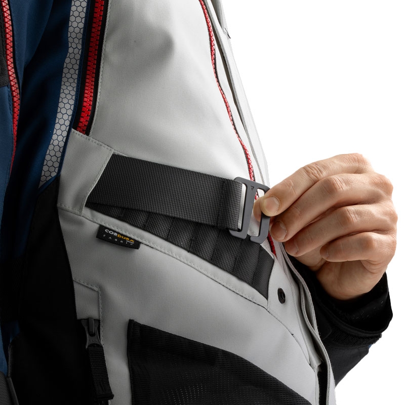 Bunda na motorku Rebelhorn Hardy 3.0 modro-šedo-červená