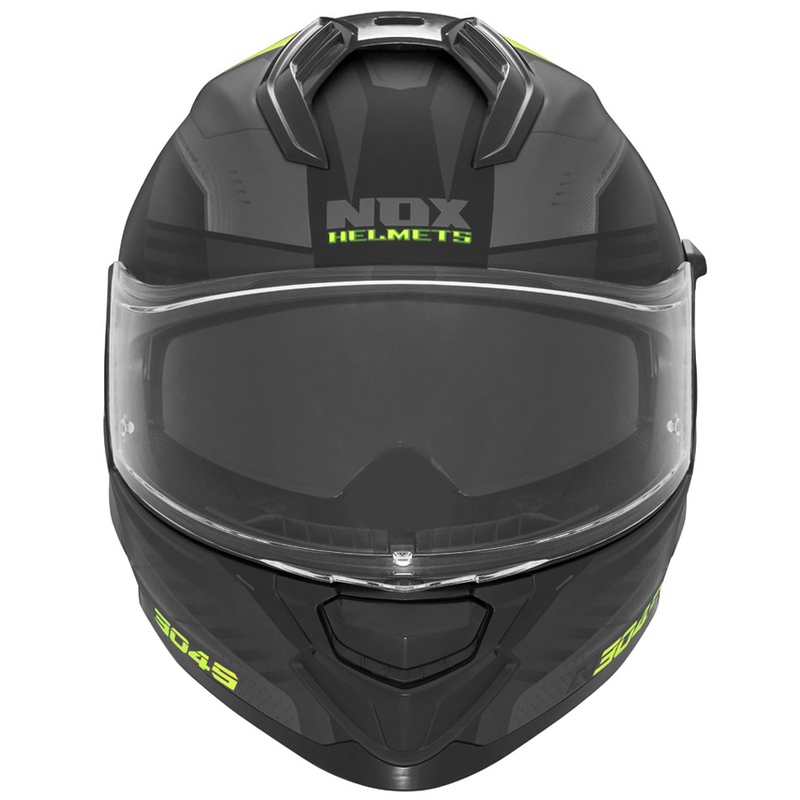 Integrální helma na motorku NOX N304S CARVER matná černo-žlutá