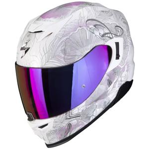 Integrální přilba na motorku Scorpion EXO-520 EVO Air Melrose perleťově bílo-růžová