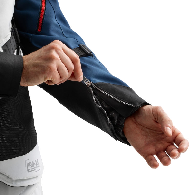 Bunda na motorku Rebelhorn Hardy 3.0 modro-šedo-červená