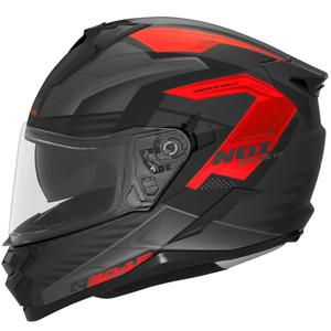 Integrální helma na motorku NOX N304S CARVER matná černo-červená