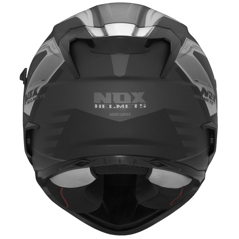 Integrální helma na motorku NOX N304S CARVER matná černo-titanová