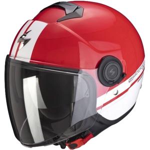 Přilba na motorku SCORPION EXO-CITY STRADA červeno-bílá