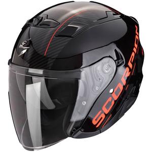 Otevřená helma na motorku SCORPION EXO-230 QR černo-červená