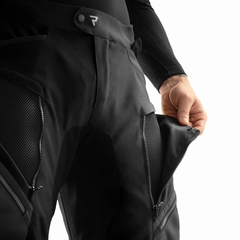 Prodloužené kalhoty na motorku Rebelhorn Hardy 3.0 černé
