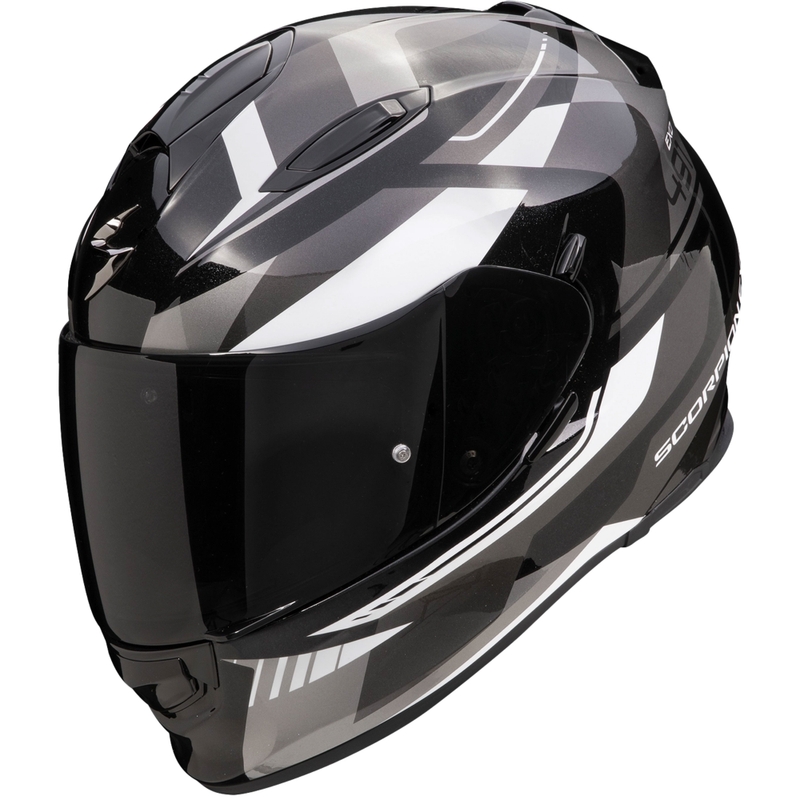 Integrální helma na motorku Scorpion EXO-491 Abilis černo-šedo-bílá výprodej