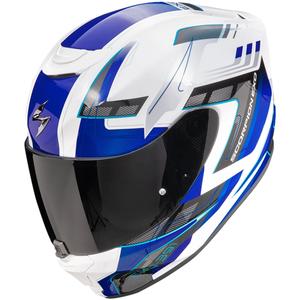 Integrální helma na motorku Scorpion EXO-391 CAPTOR bílo-modrá