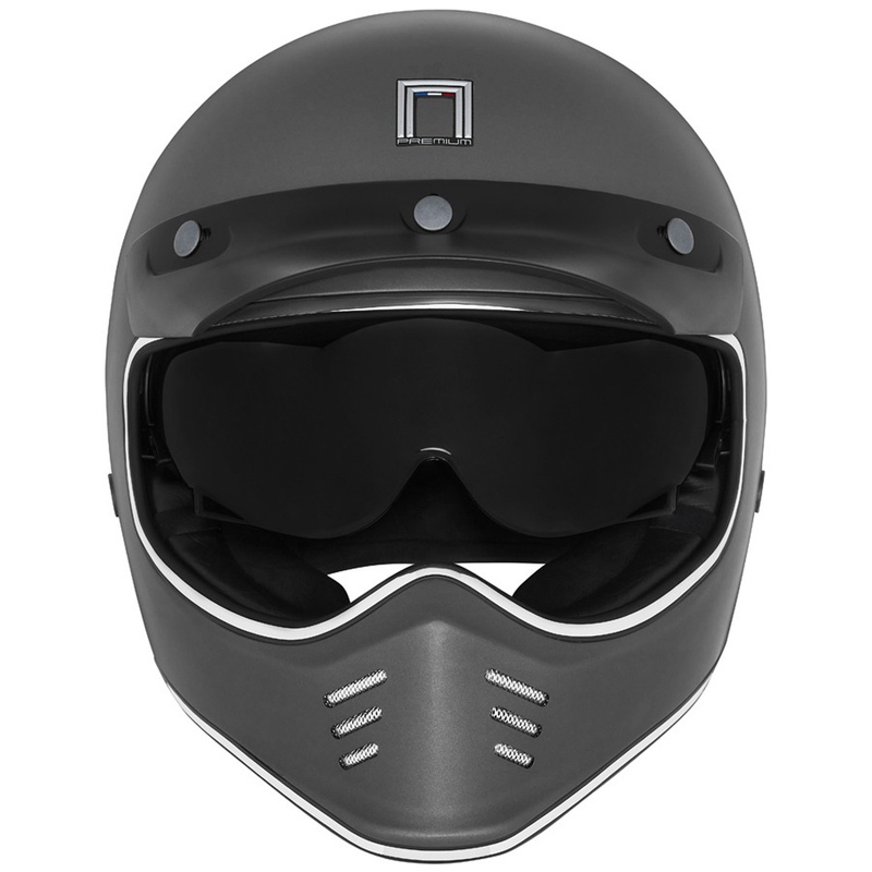 Integrální helma na motorku NOX PREMIUM SEVENTY II titanová