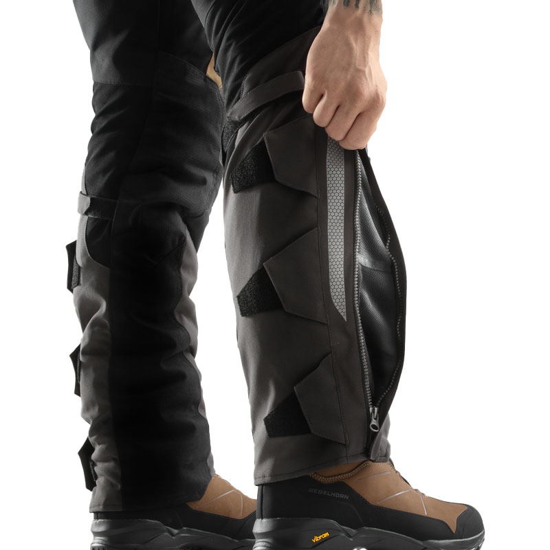 Kalhoty na motorku Rebelhorn Hardy 3.0 béžovo-šedo-červené