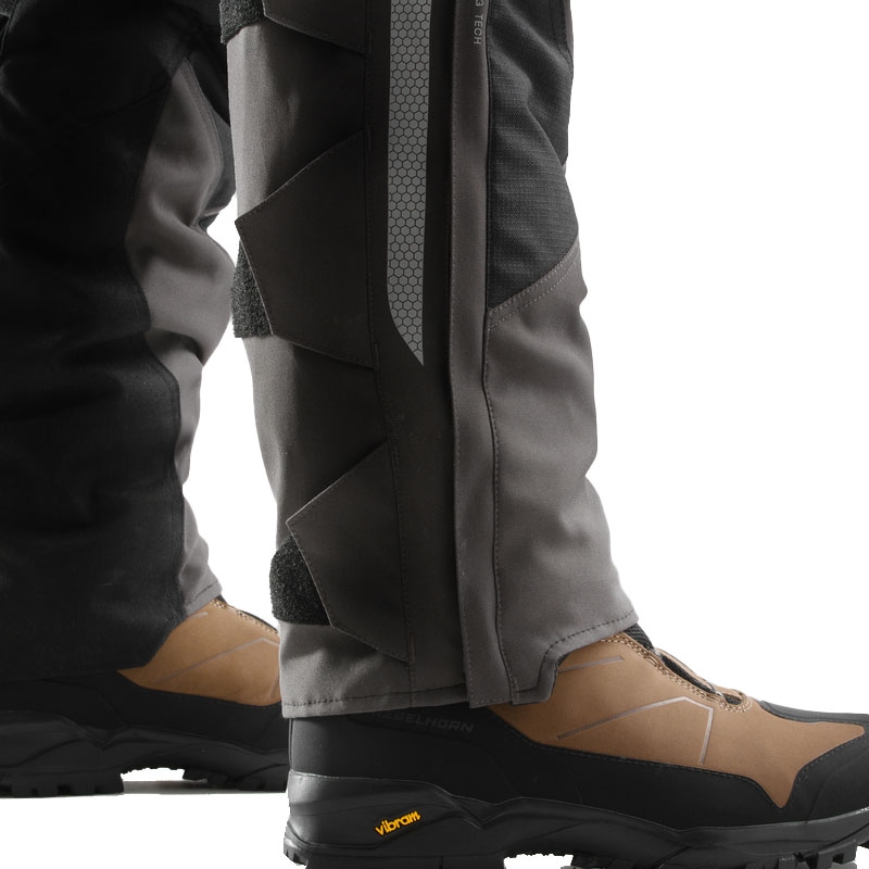 Kalhoty na motorku Rebelhorn Hardy 3.0 béžovo-šedo-červené