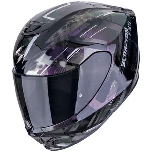 Integrální helma na motorku Scorpion EXO-391 CLUTTER černý chameleon