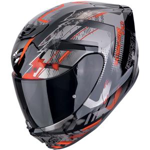 Integrální helma na motorku Scorpion EXO-391 CLUTTER černo-červená